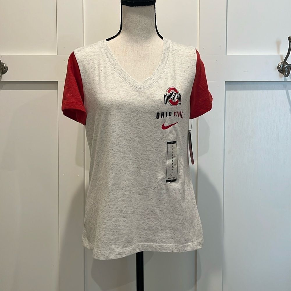 Women's Ohio State V-neck SS T-shirt NWT